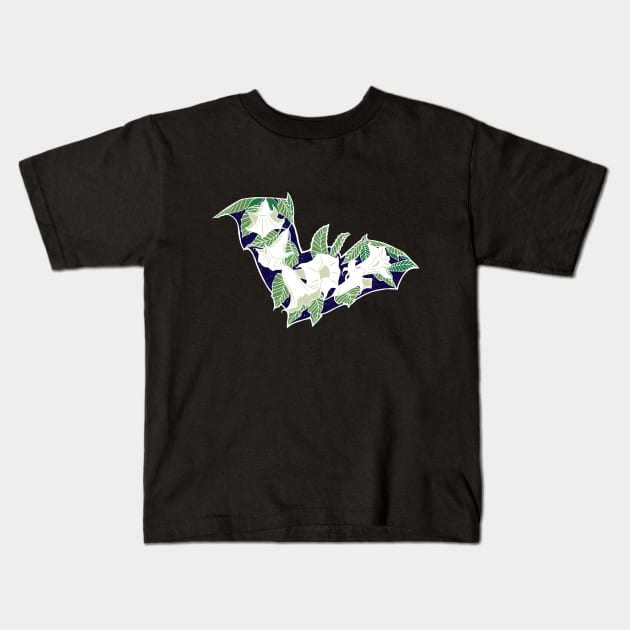 Batura, the Night-Blooming Bat Kids T-Shirt by RJKpoyp
